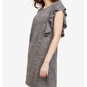 Motherhood Maternity Nursing Ruffle Sleeve Dress